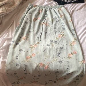 Long flower skirt